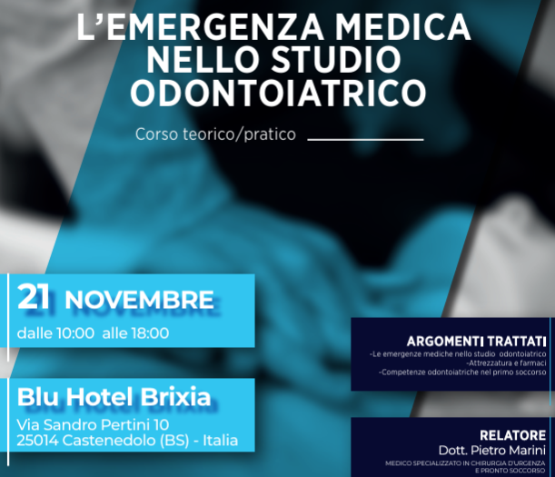 L’emergenza medica nello studio