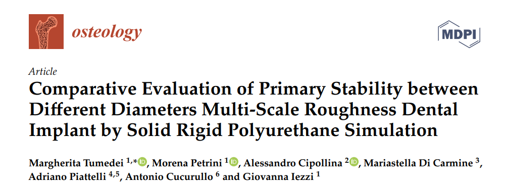 Comparative Evaluation of Primary Stability betweenDifferent Diameters Multi-Scale Roughness DentalImplant by Solid Rigid Polyurethane Simulation